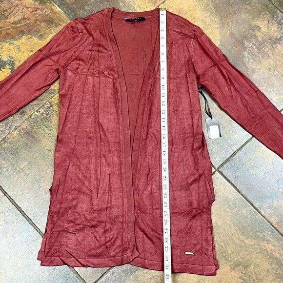 NWT Carreli Long Open Front Cardigan Medium - Picture 9 of 16